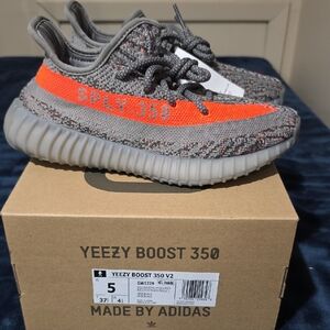 Adidas Yeezy Boost 350 V2 in Gray and Orange